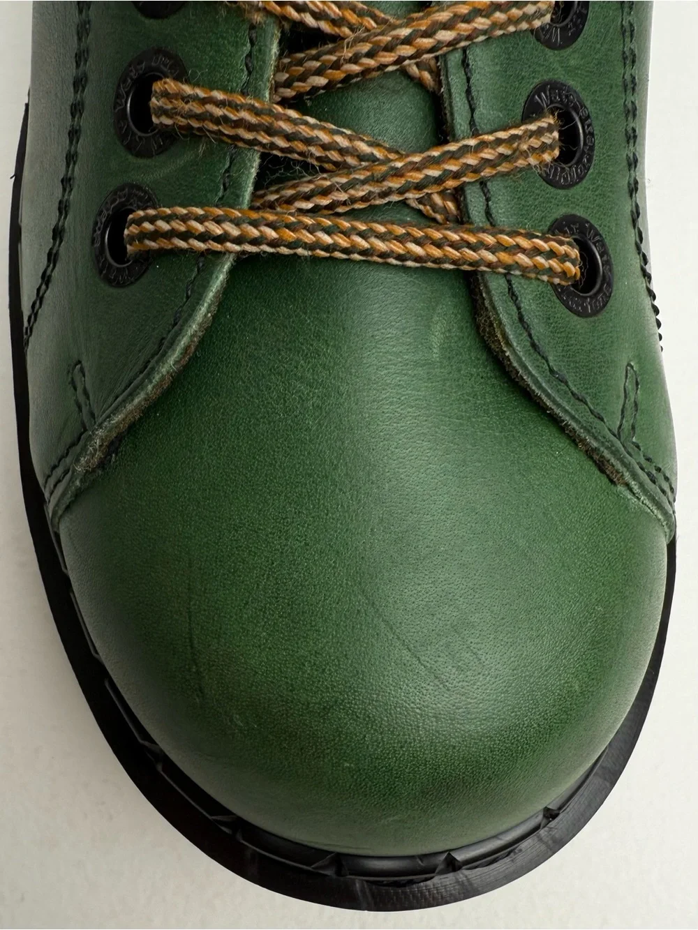 Vintage Dr. Martens England Green Envy Platform Oxfords UK 7
